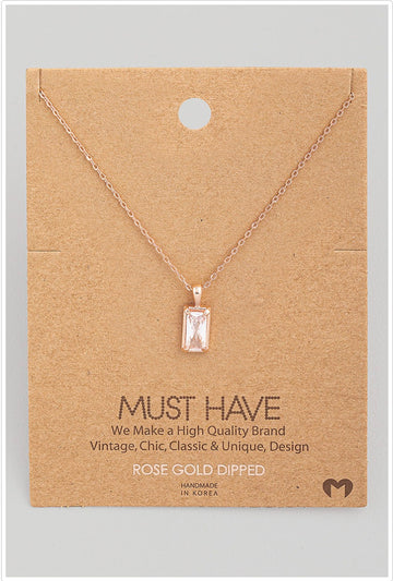 Leliza Drop Charm Necklace