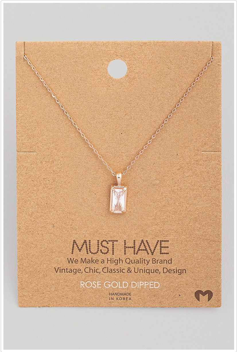 Leliza Drop Charm Necklace