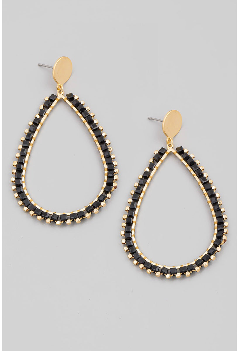 Morina Beaded Teardrop Earrings