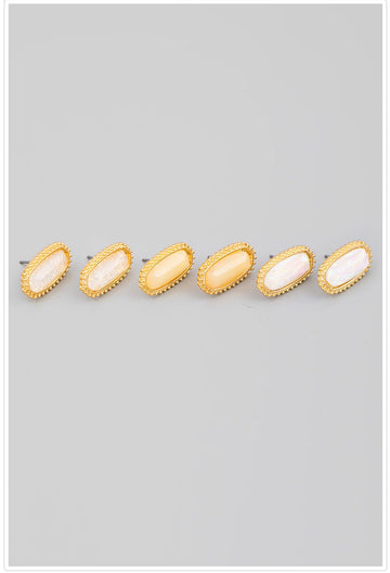 Samiah Mini Oval Earrings