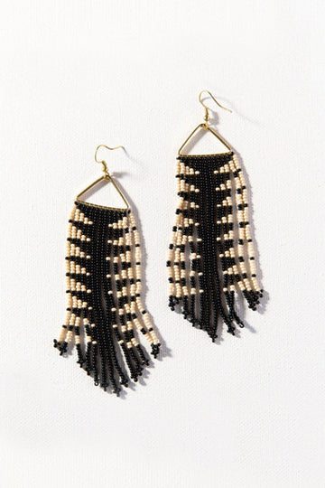 Ink+Alloy Multi Color Fringe Earring
