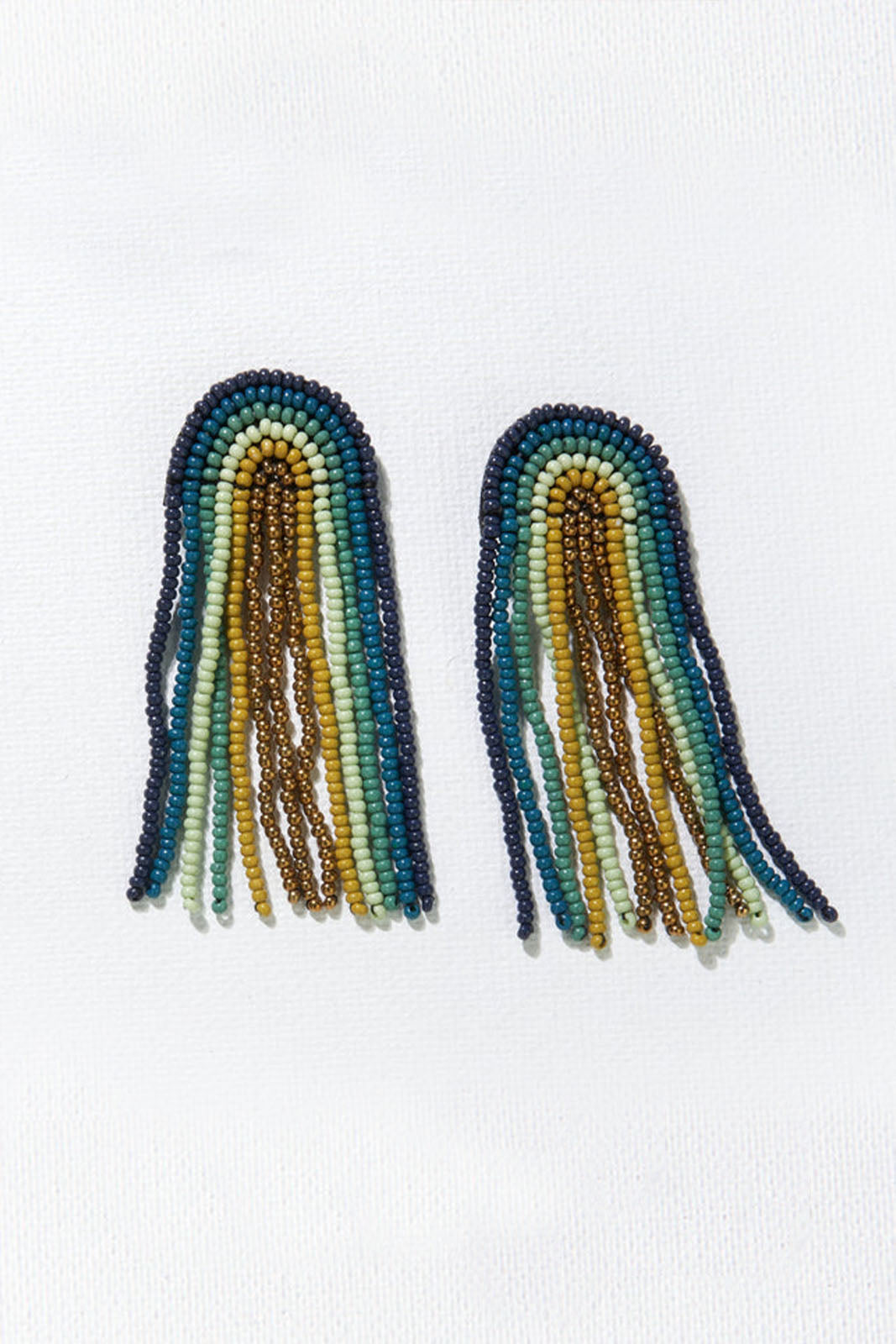 Ink + Alloy Fringe Seed Bead Earring