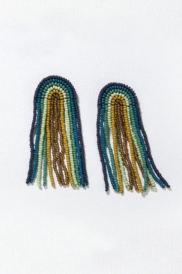 Ink + Alloy Fringe Seed Bead Earring