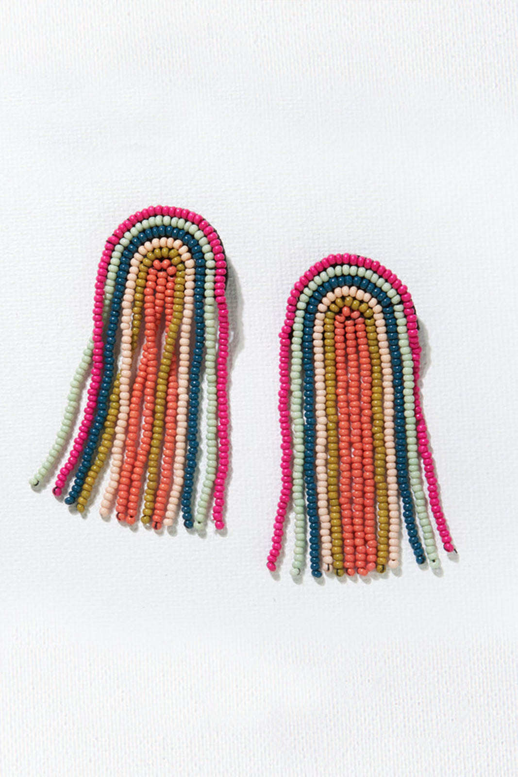 Ink + Alloy Fringe Seed Bead Earring