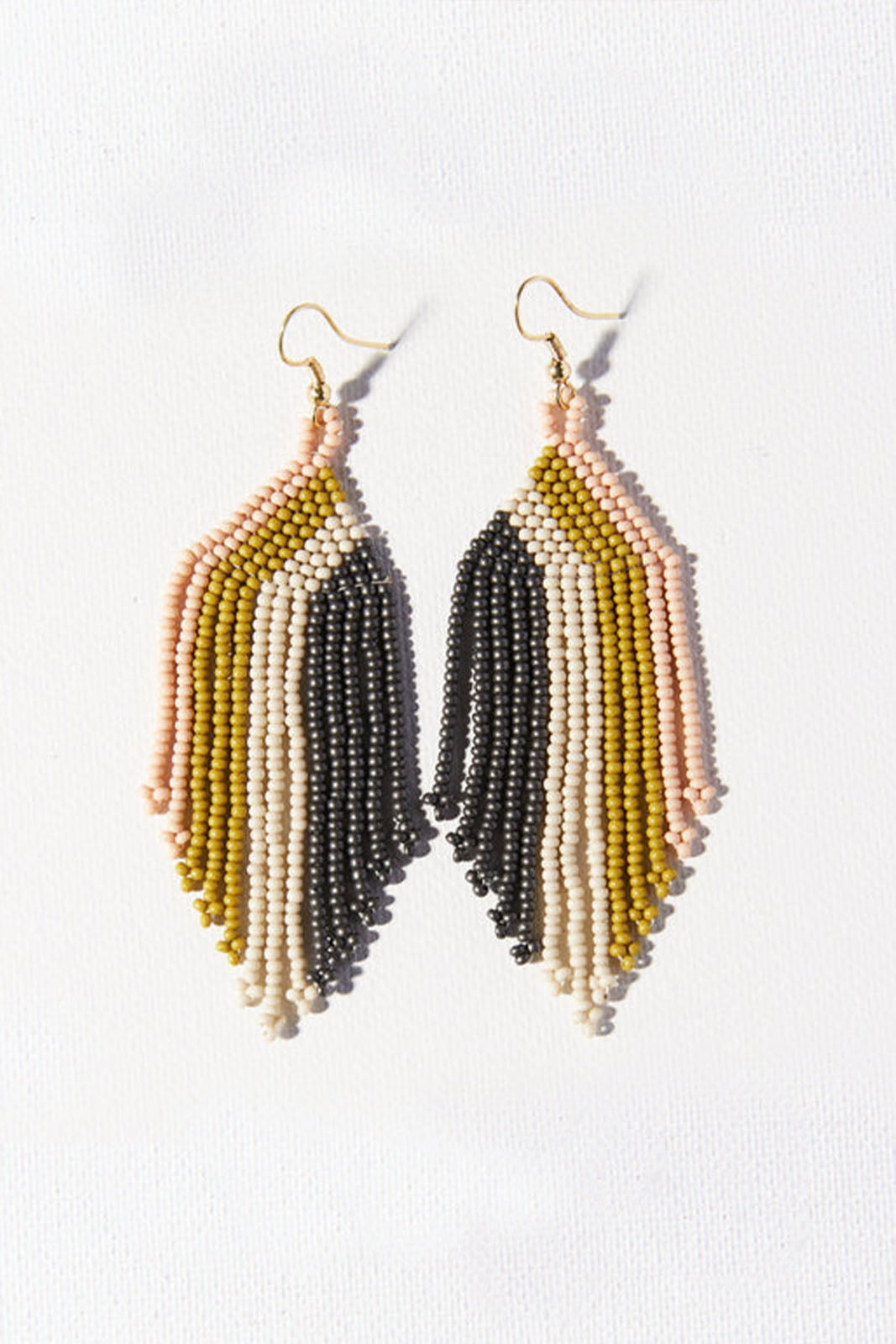 Ink + Alloy Vertical Stripe Fringe Earring