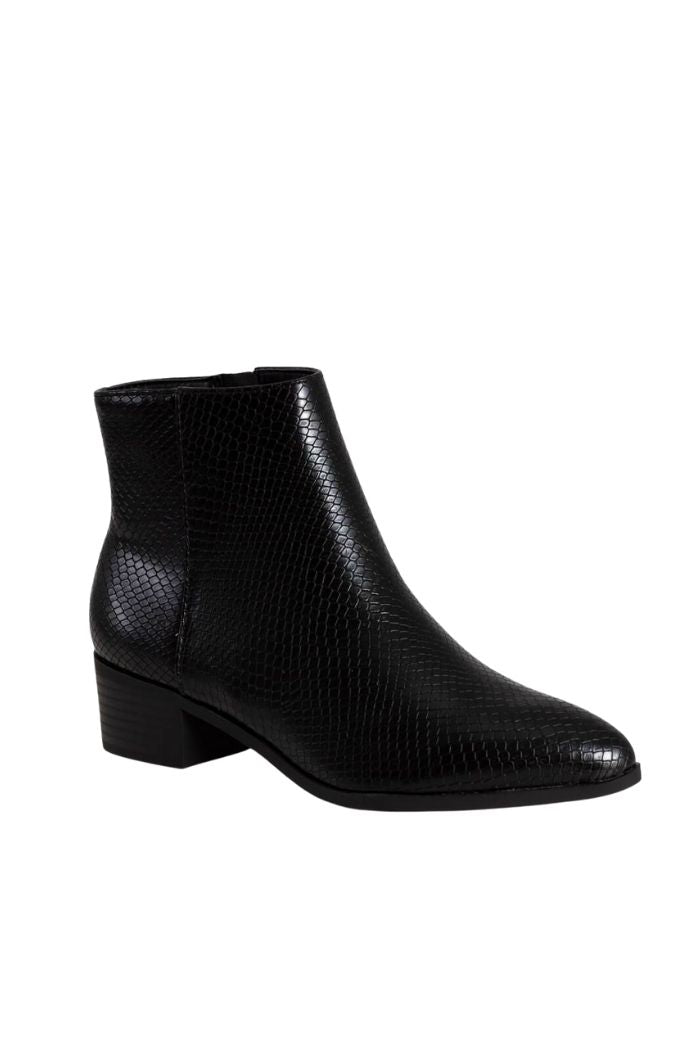 Kimbo Snake Print Booties