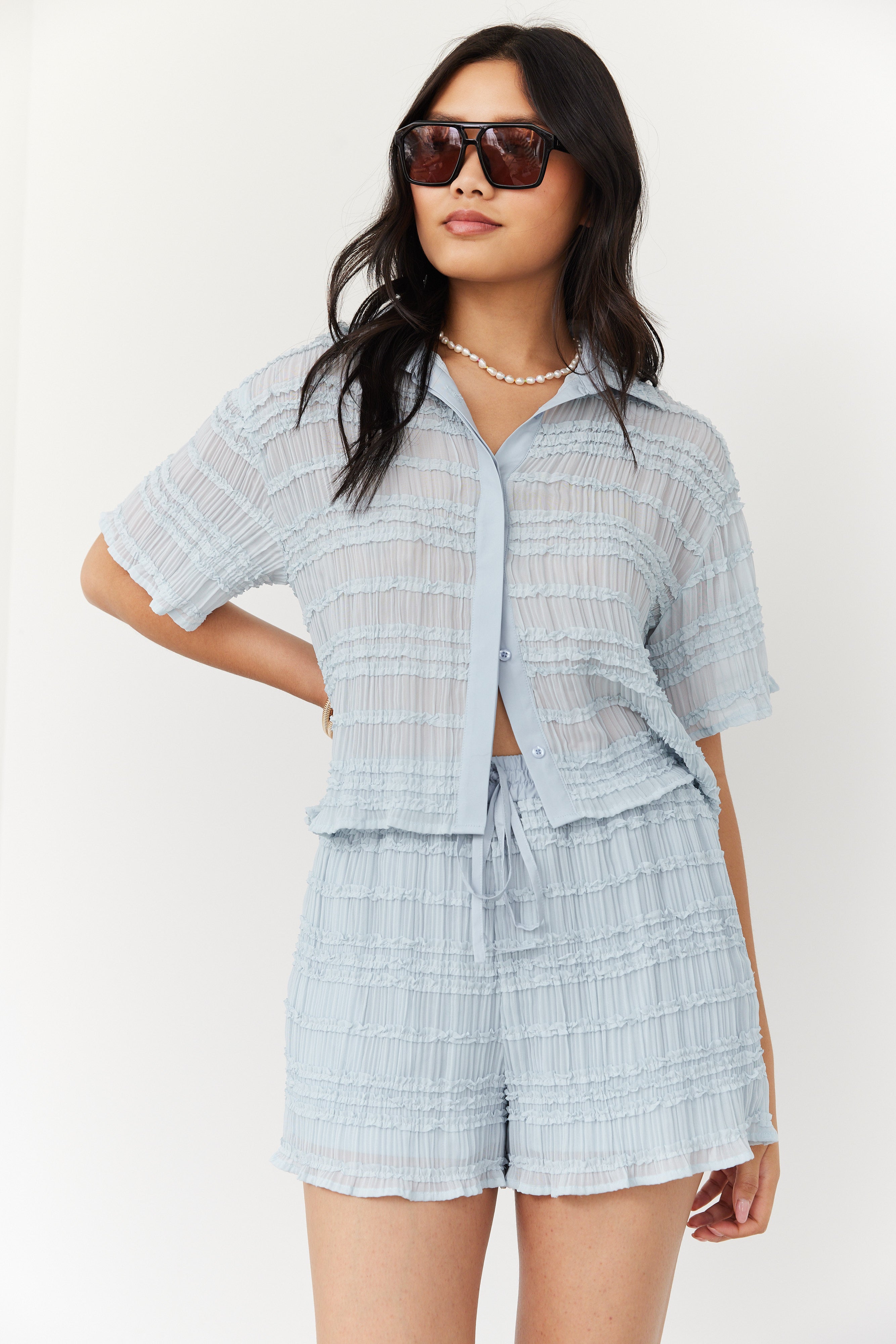 SALE - Jennie Scalloped Edge Shorts