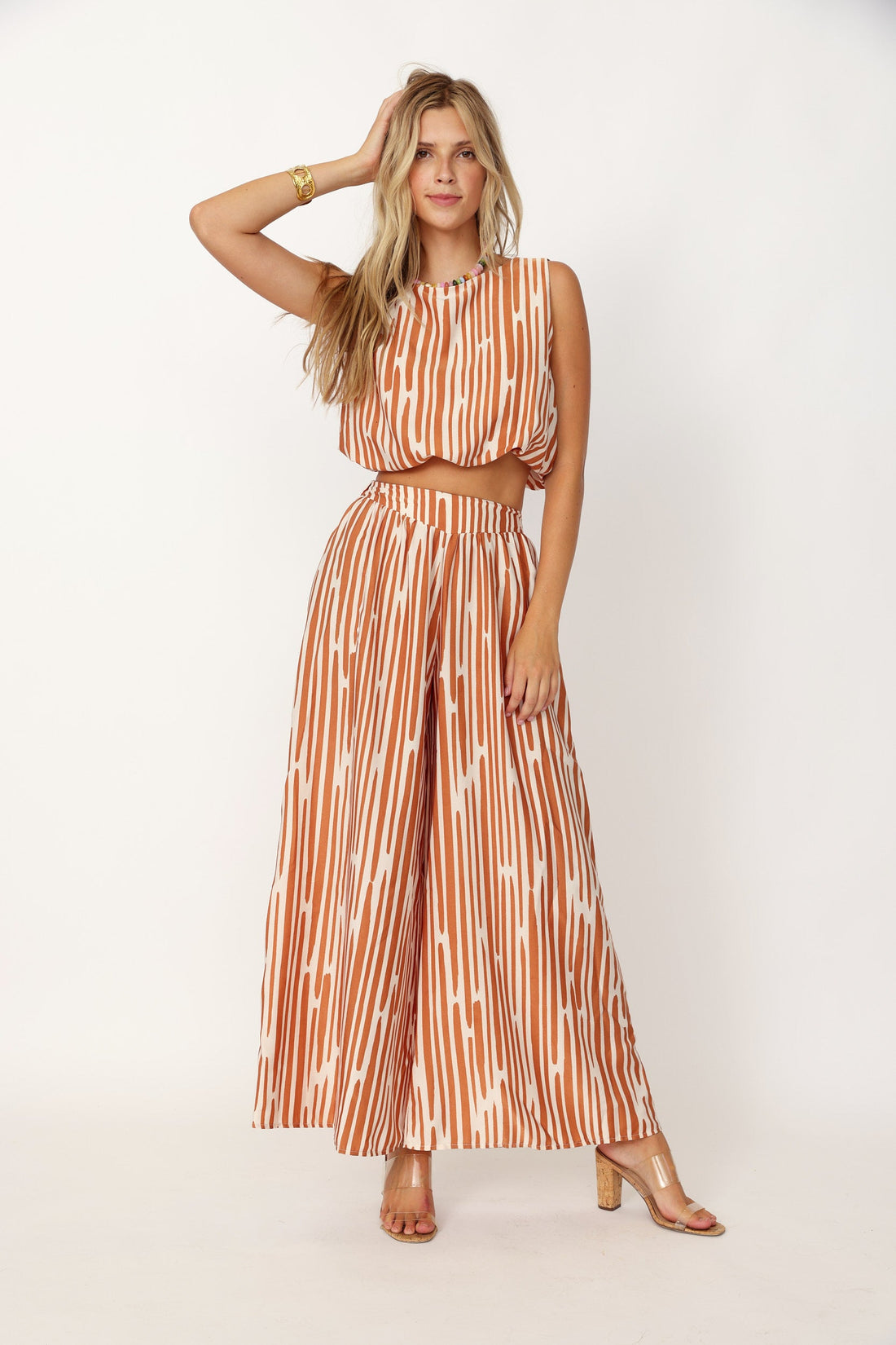 SALE - Montgomery Bubble Crop Blouse