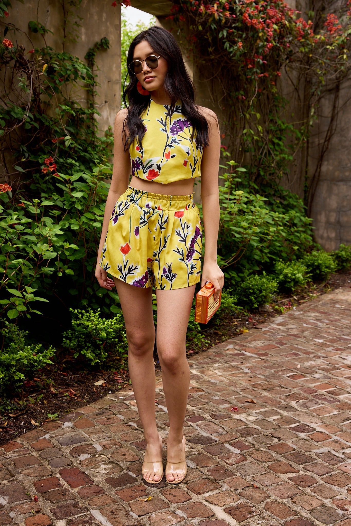 Talia Smock Waist Floral Shorts