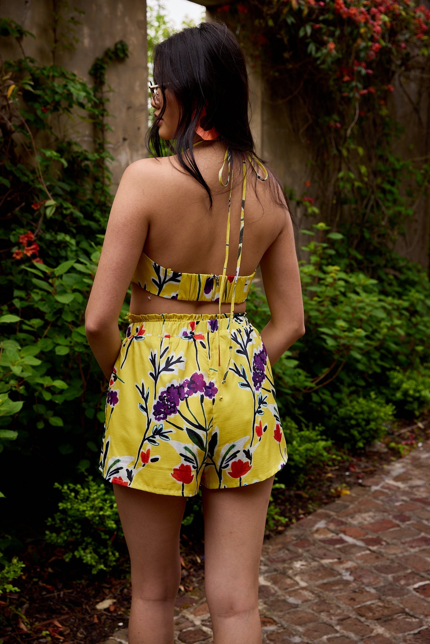 Talia Smock Waist Floral Shorts