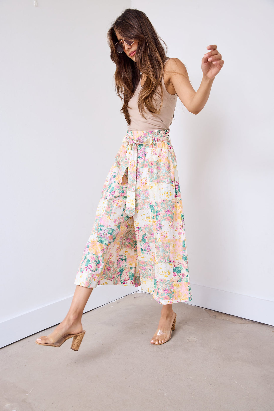 SALE - Layla Printed Cropped Pants