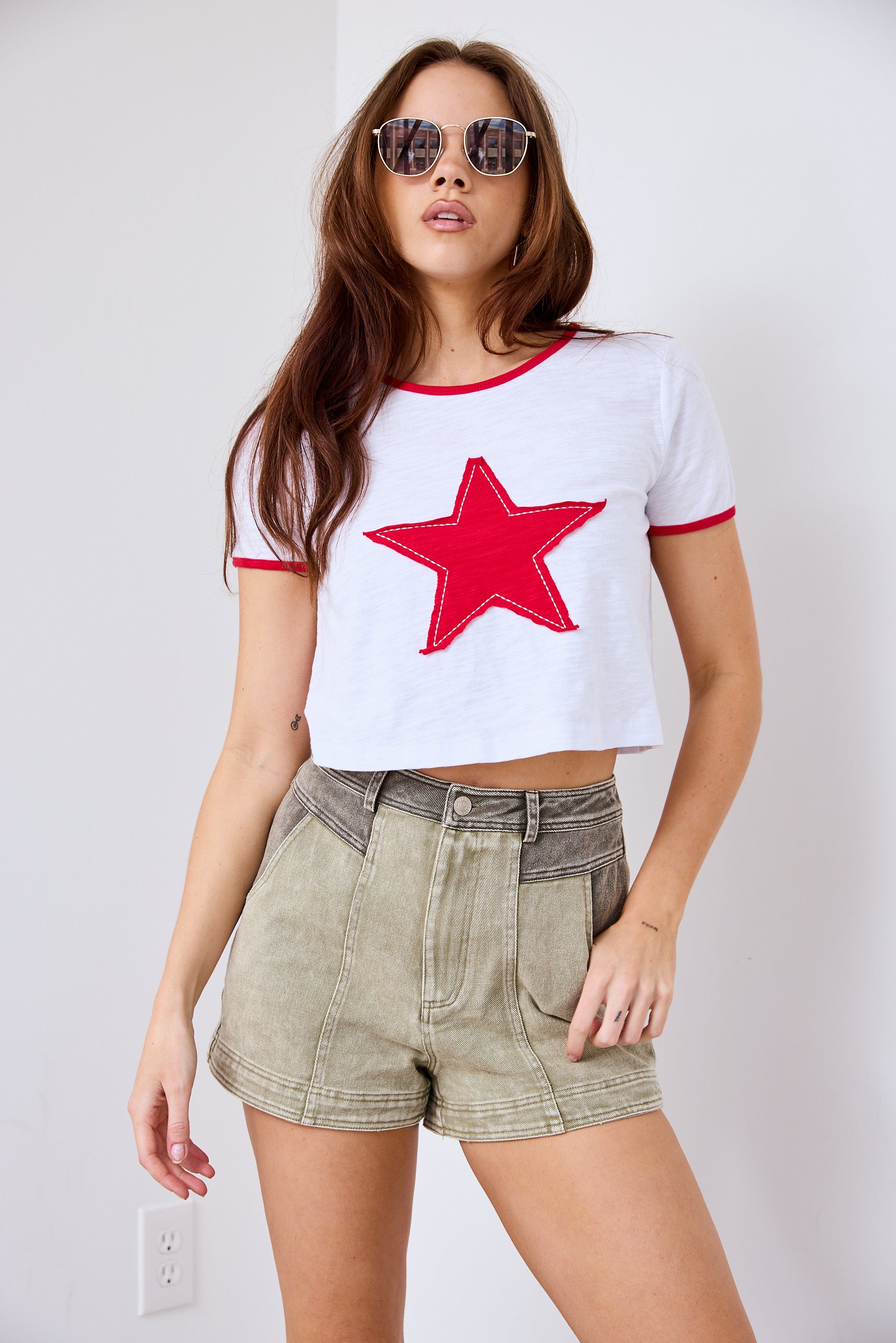 Amina Star Detail Tee