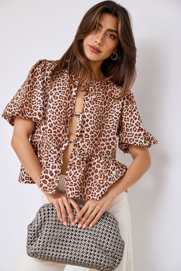 SALE - Laila Printed Puff Sleeve Top