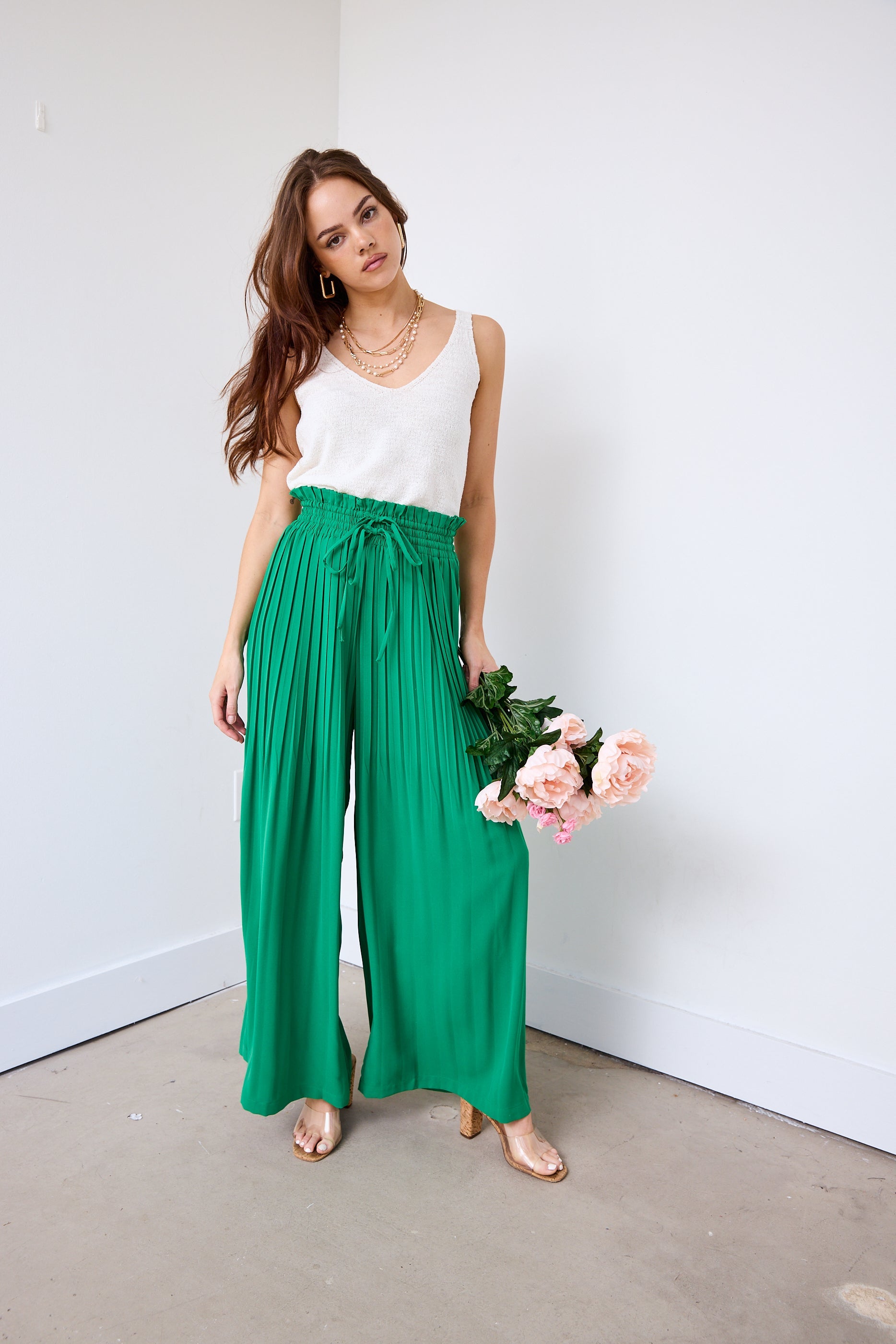 Howell Pleated Wide Leg Pants