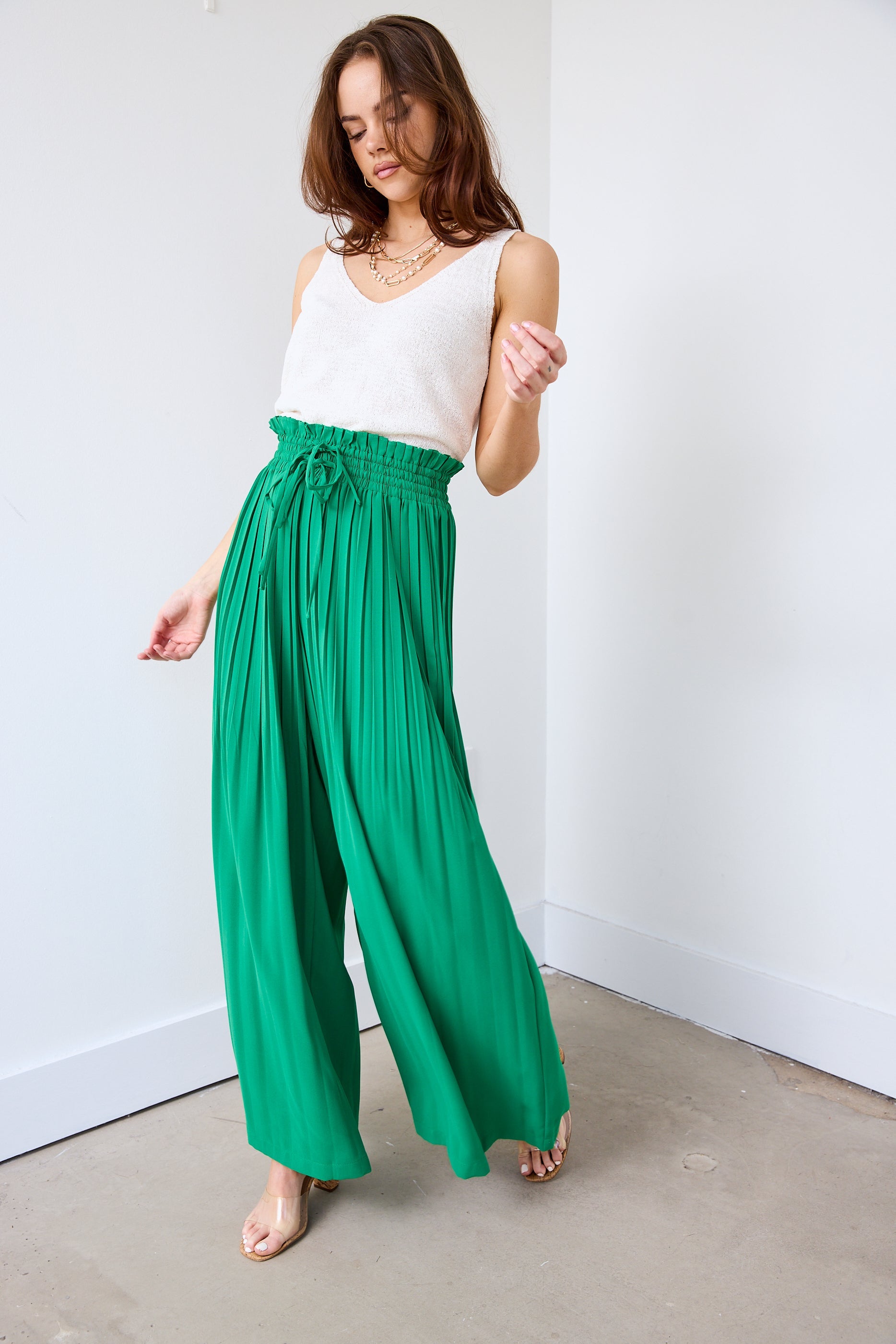 Howell Pleated Wide Leg Pants