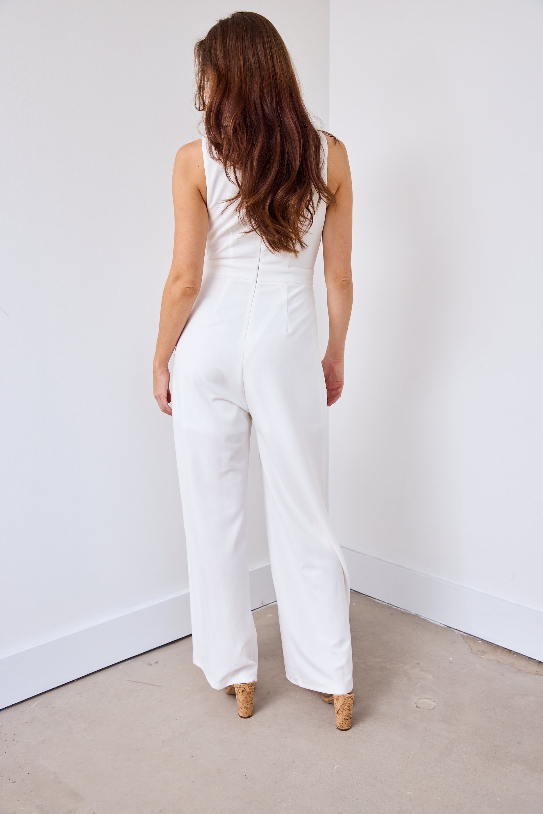 SALE - Mercedes Bow Detail Jumpsuit
