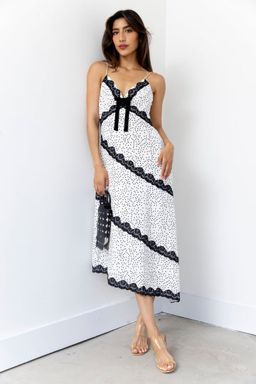 SALE - Charles Slanted Hemline Midi Dress