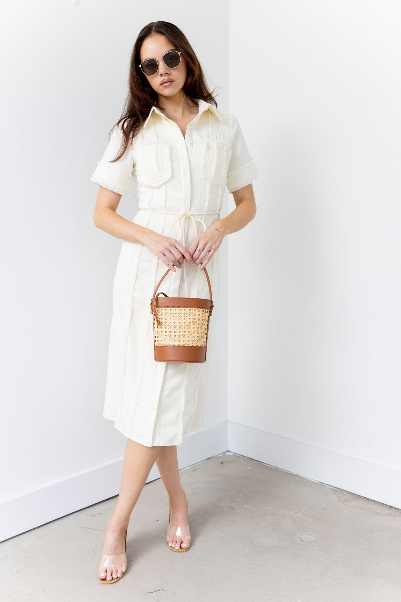 Dixon Fringe Detailed Midi Dress