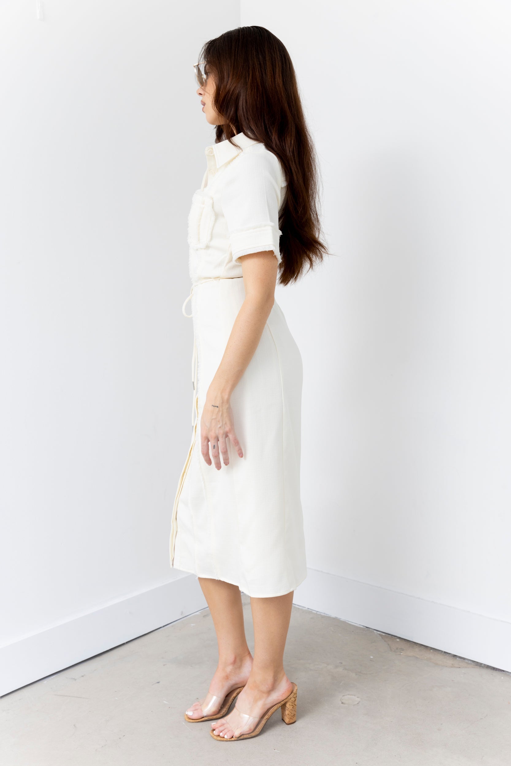 Dixon Fringe Detailed Midi Dress