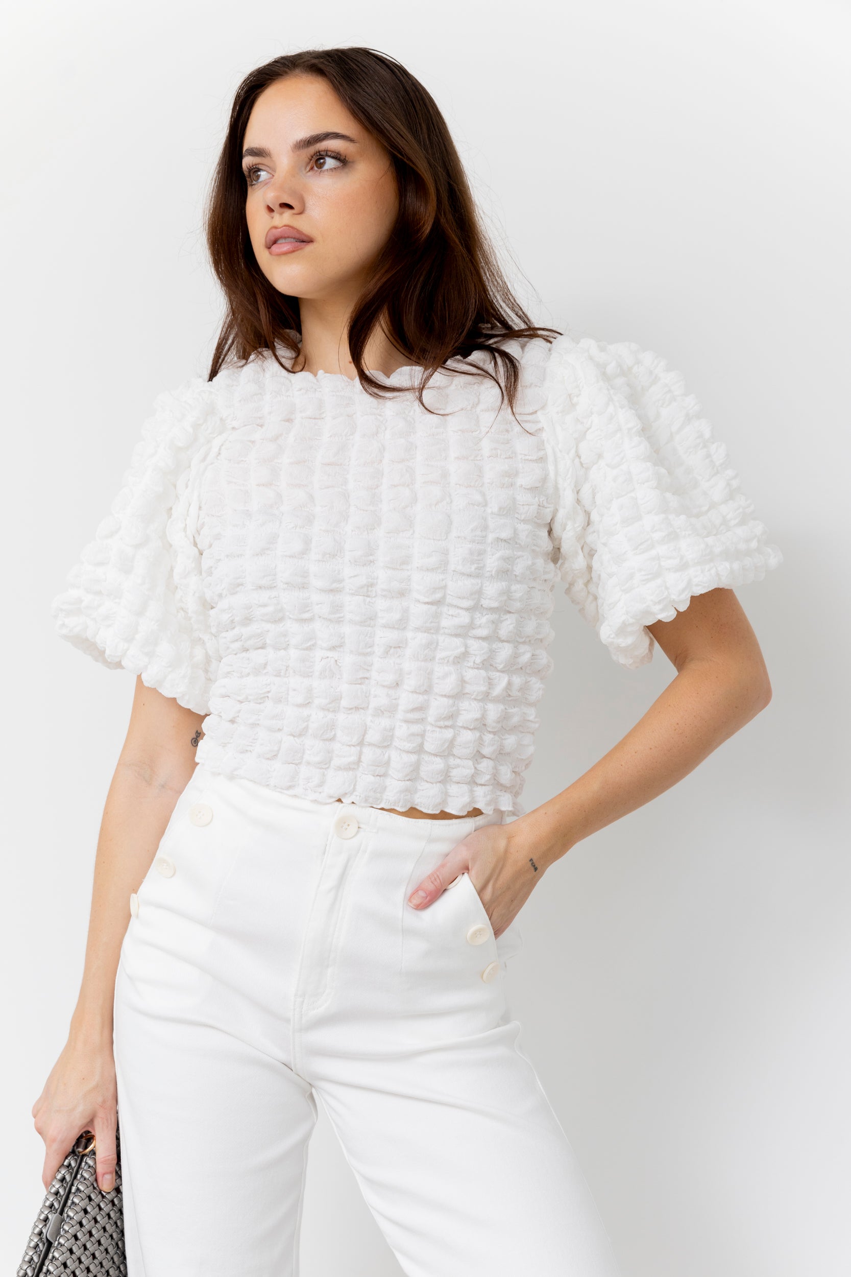 SALE - Oliver Balloon Sleeve Top
