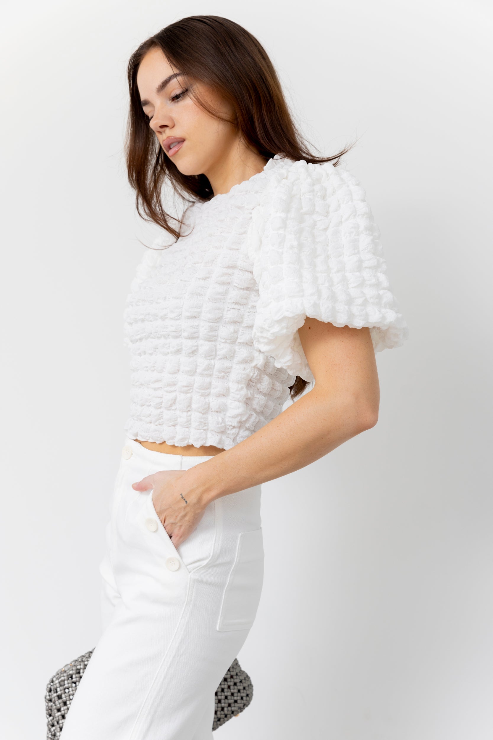 SALE - Oliver Balloon Sleeve Top