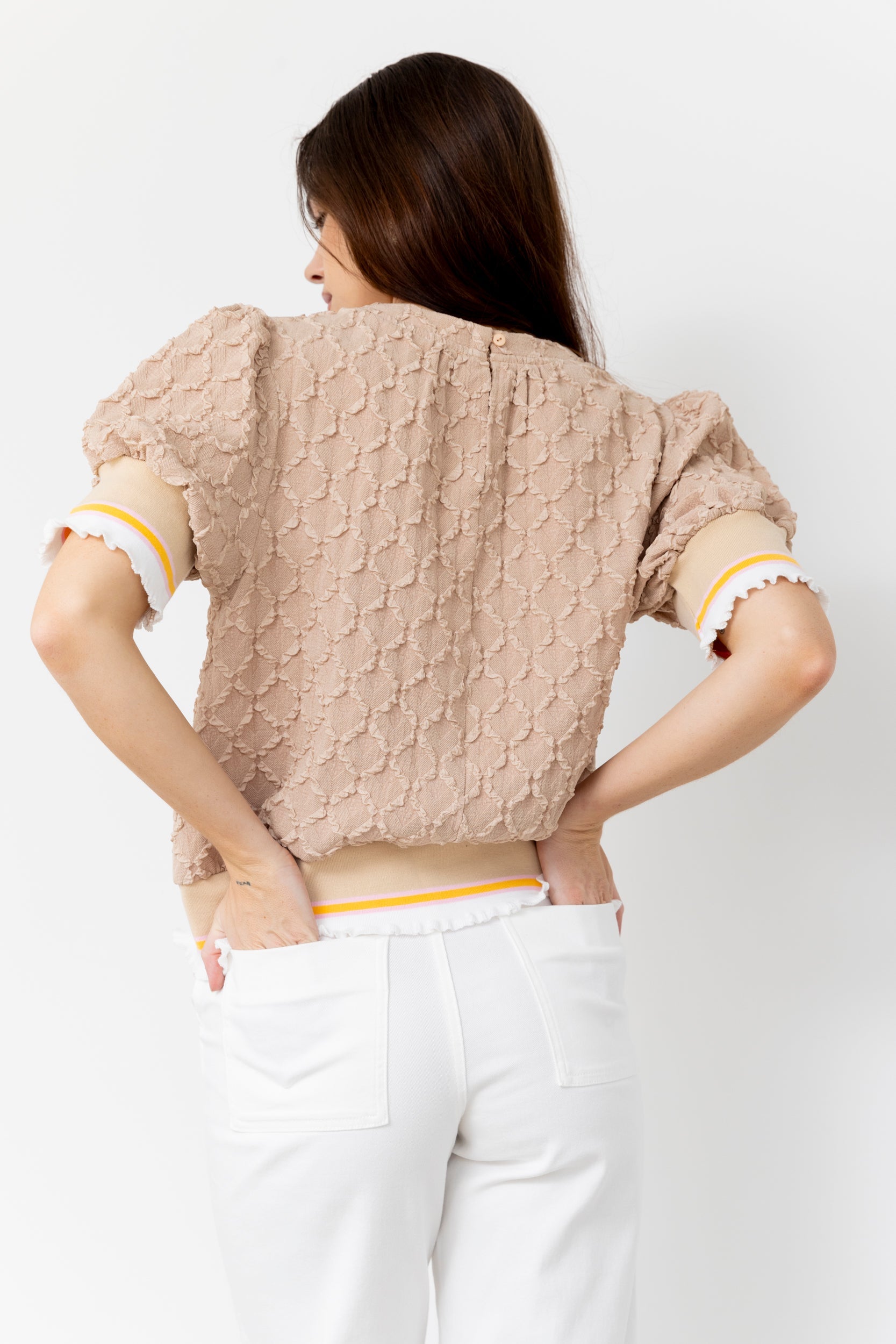 Estelle Elastic Band Detail Top