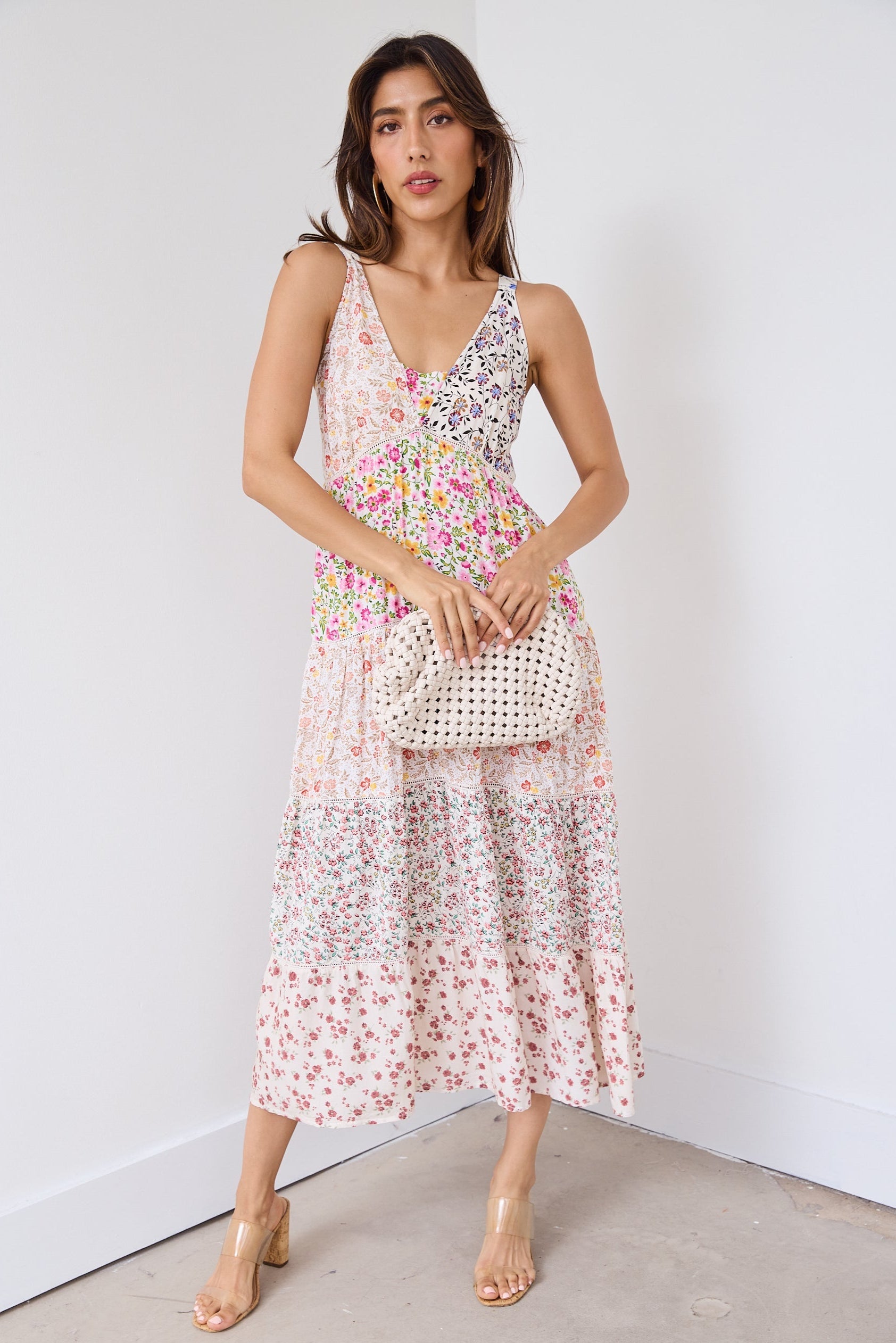 SALE - Astrid Patchwork Maxi Dress