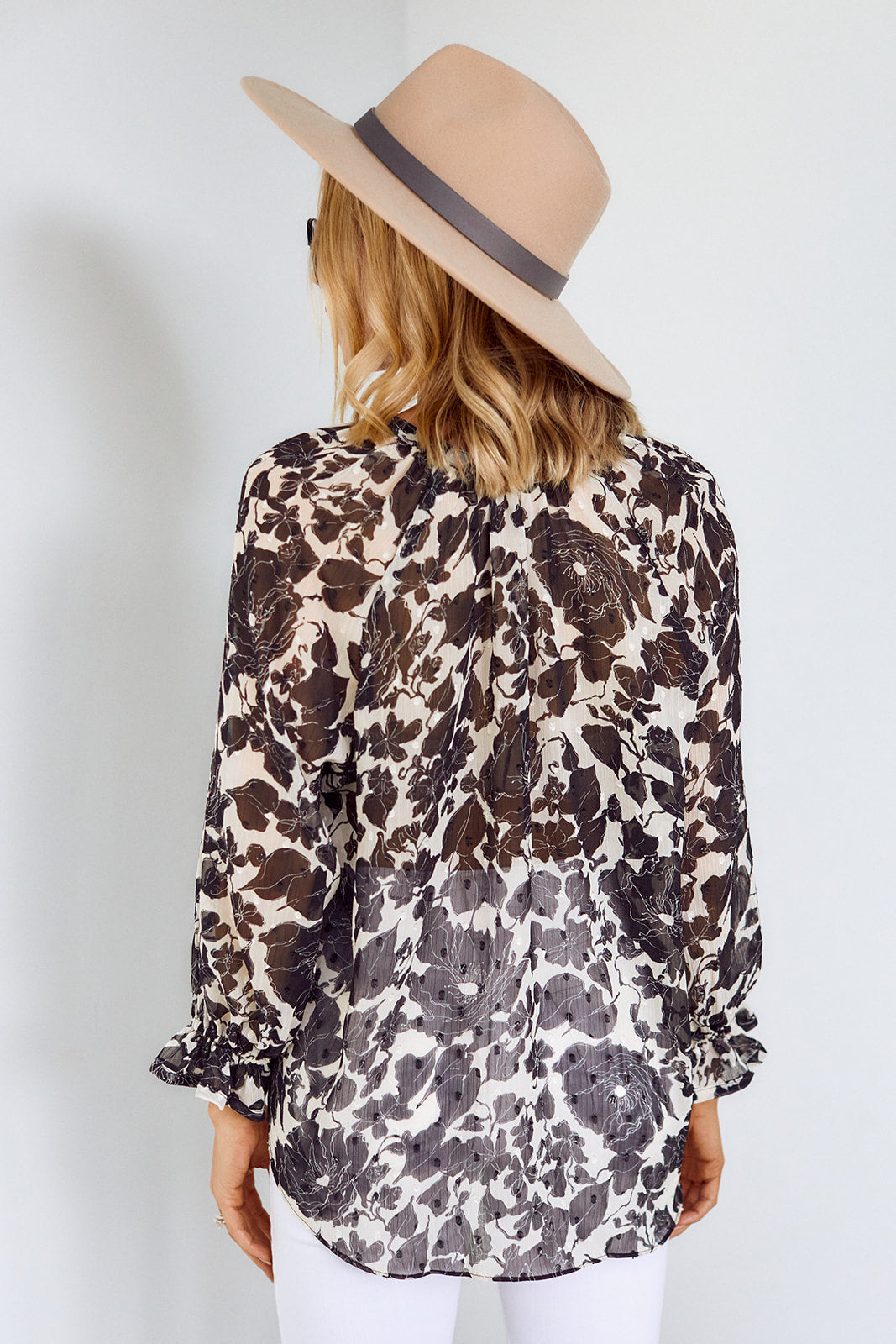 Lillie Floral Button Down Blouse
