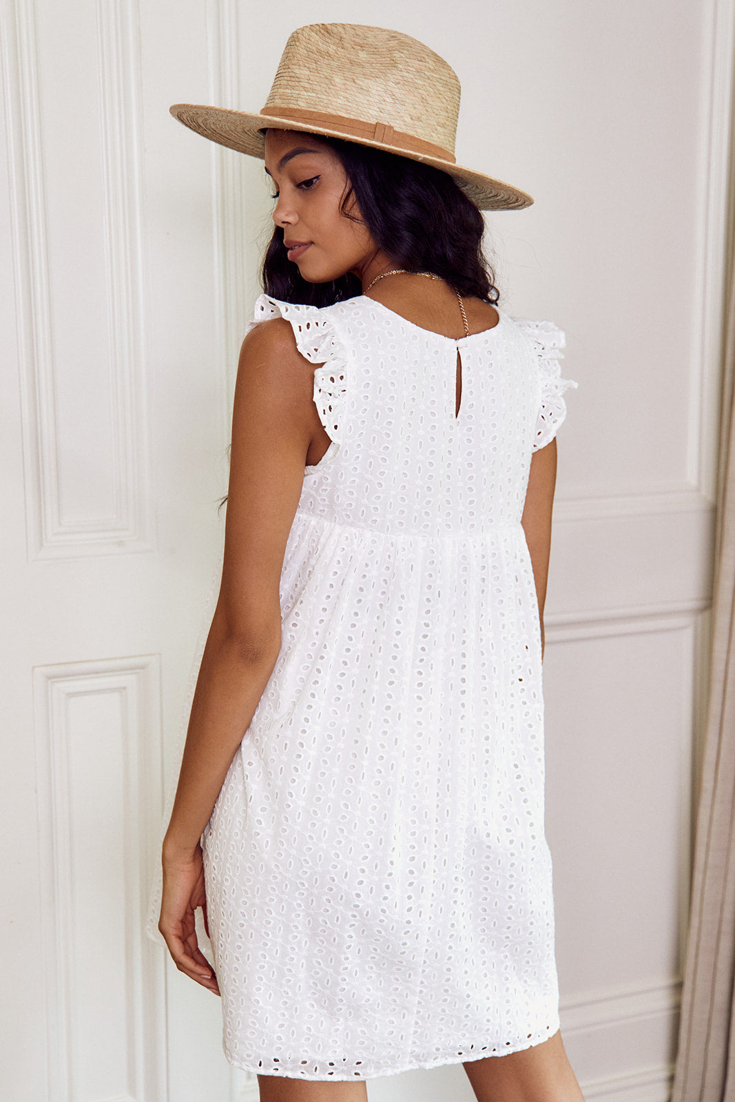 Rammie Eyelet Mini Dress