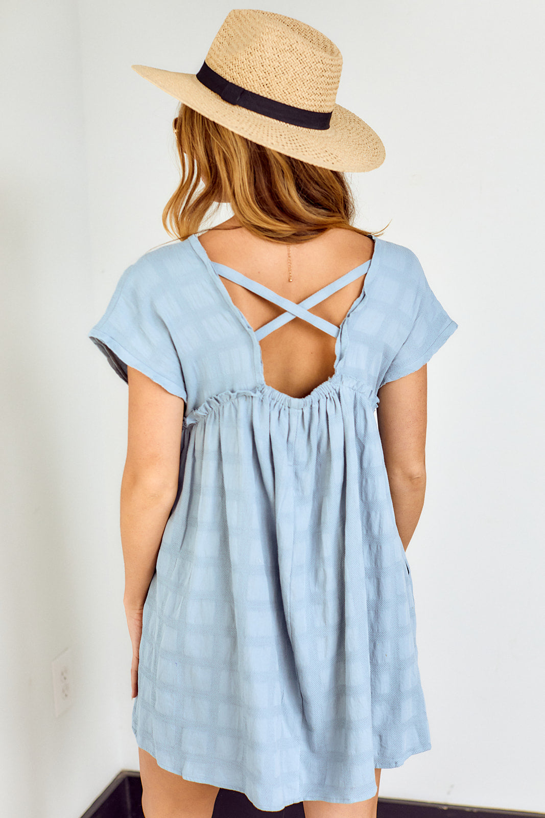Toni Button Front Babydoll Dress