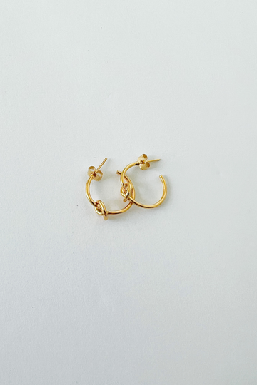 SALE - Georgia Knotted Hoop Earrings