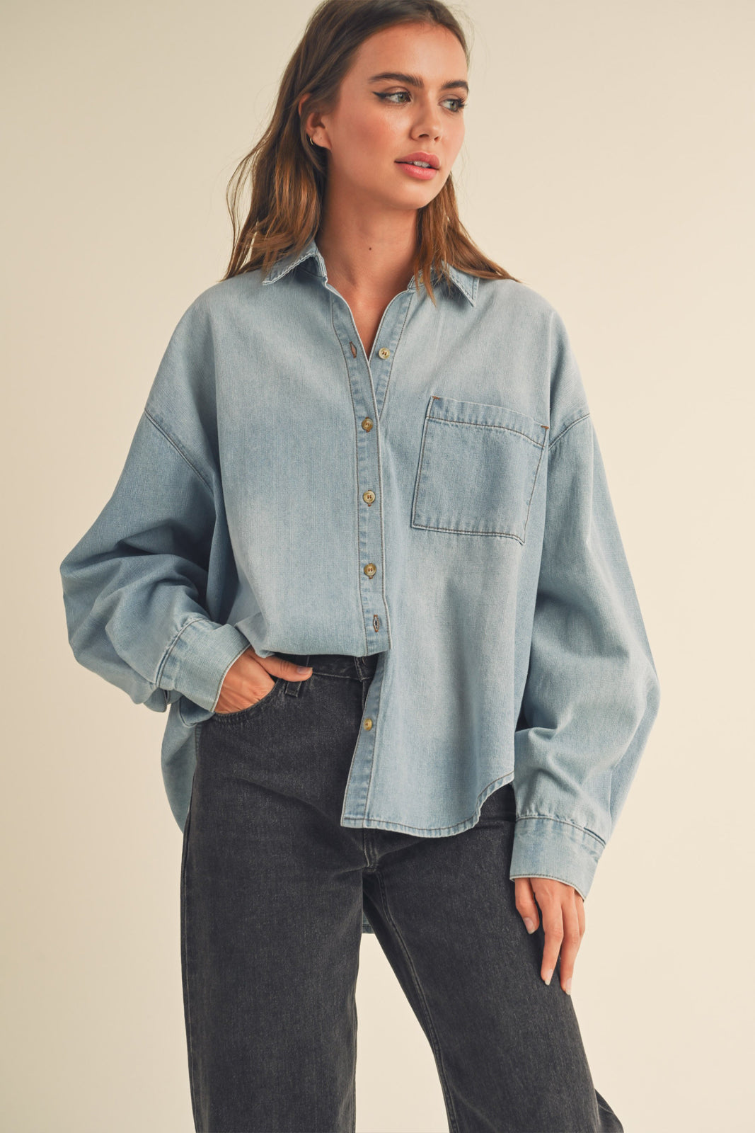 SALE - Cassa Denim Button Down