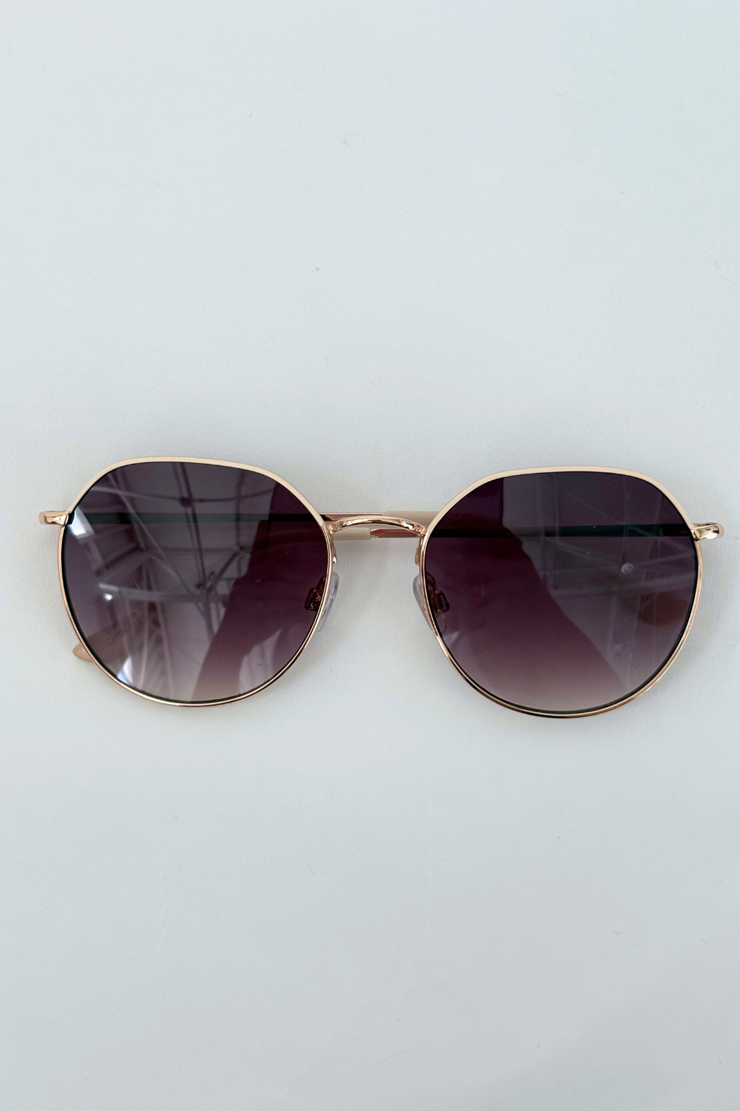 Tina Round Aviator Sunglasses
